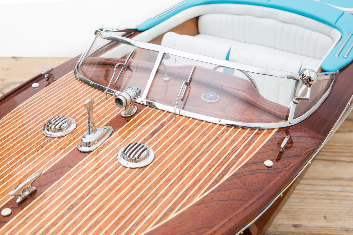 Modell Rennboot Holz, 89cm