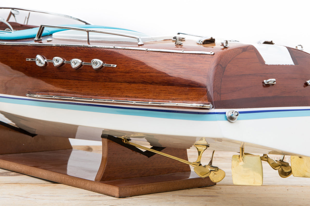 Modell Rennboot Holz, 89cm