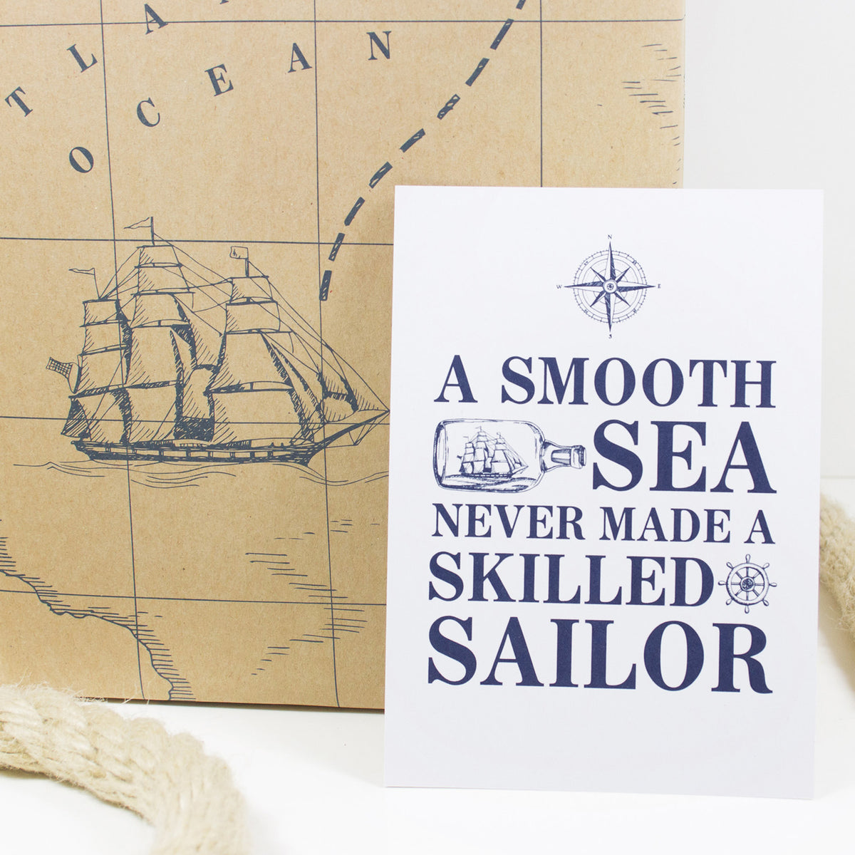 Postkare A smooth Sea