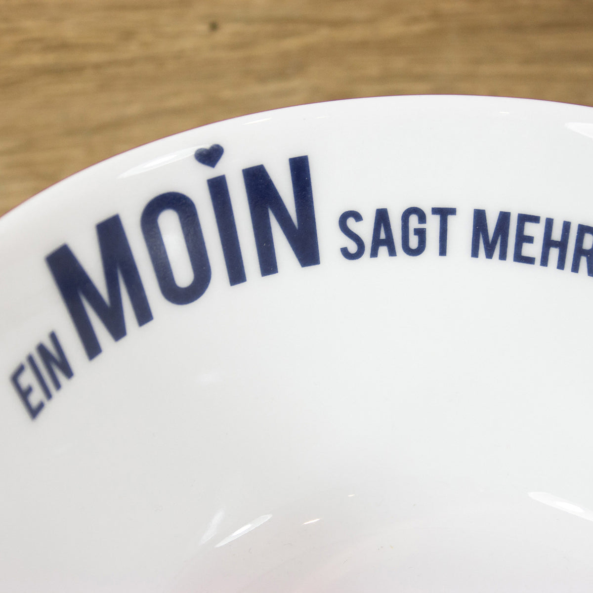 Runde weisse Porzellanschale Moin
