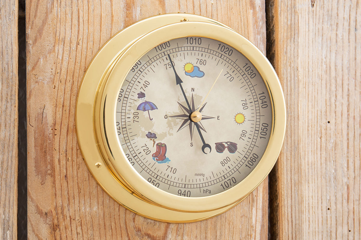 Barometer Messing Design Zifferblatt