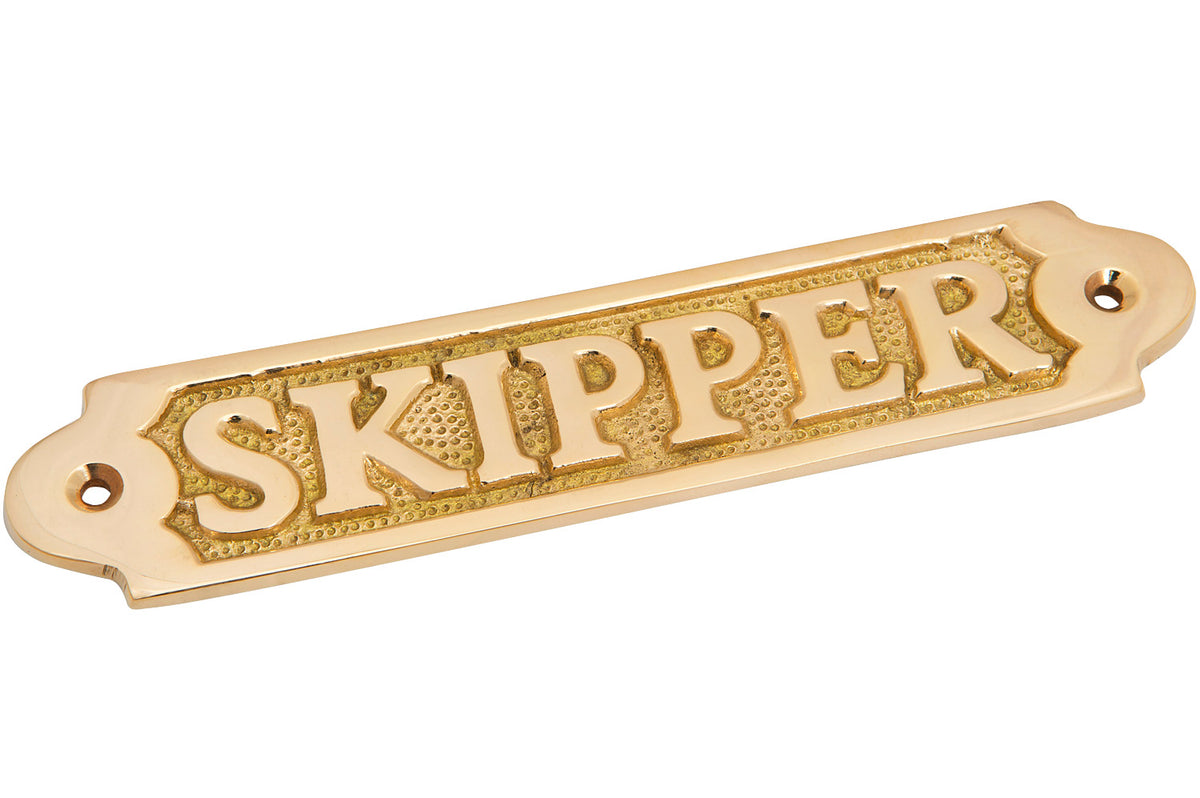 Türschild Skipper