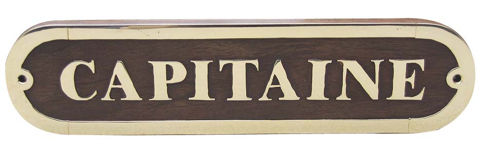 Türschild Capitaine