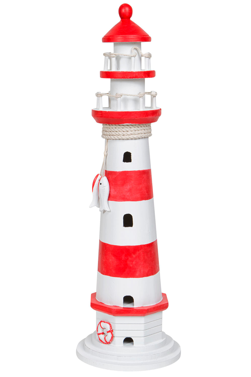 Leuchtturm, rot-weiss