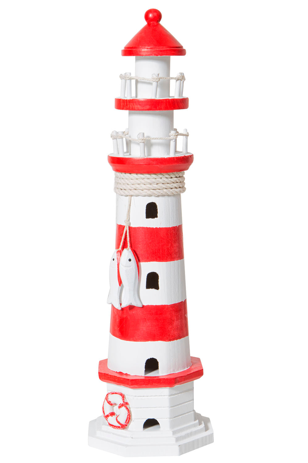 Leuchtturm, rot-weiss