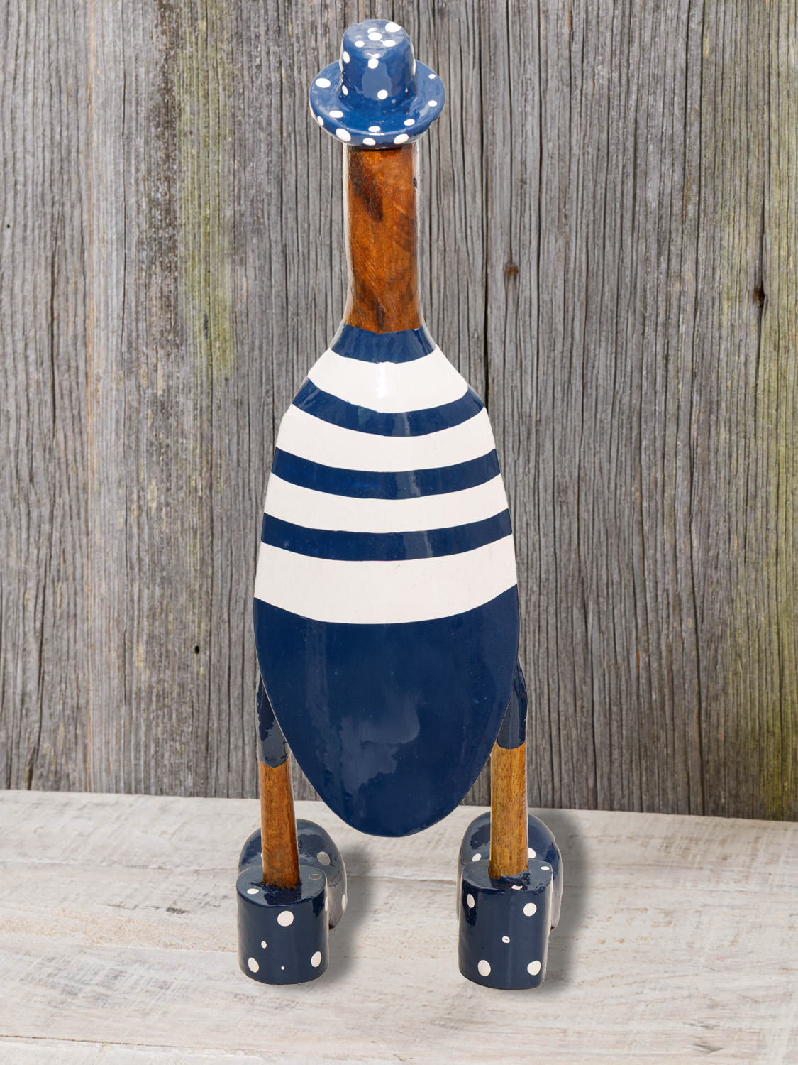 Ente Bambuswurzel 25 cm blau