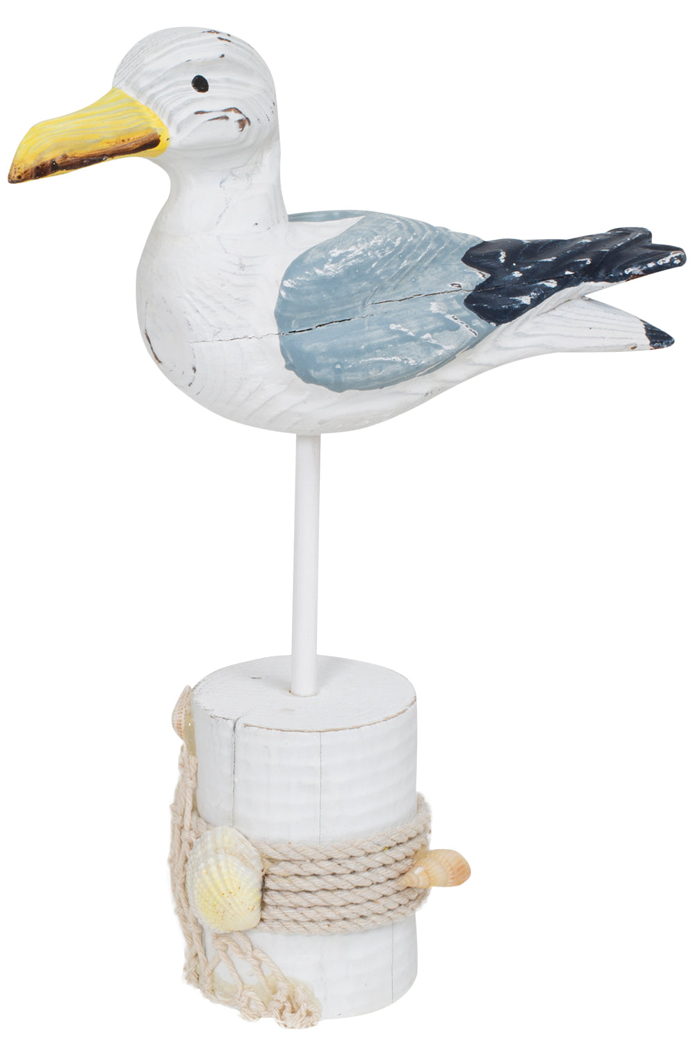 Möwe auf Poller