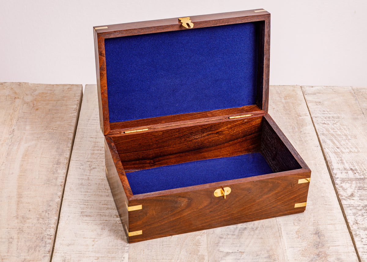 Antik Holzbox groß 22cm
