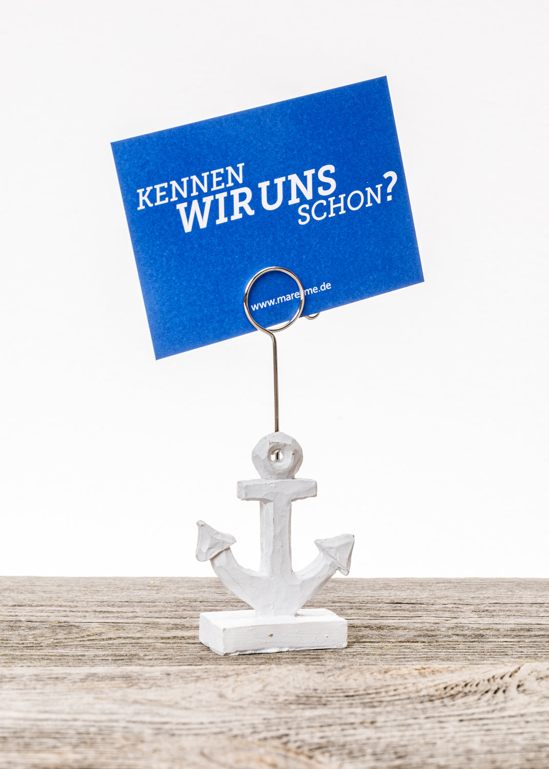 Tischkartenhalter Anker weiß