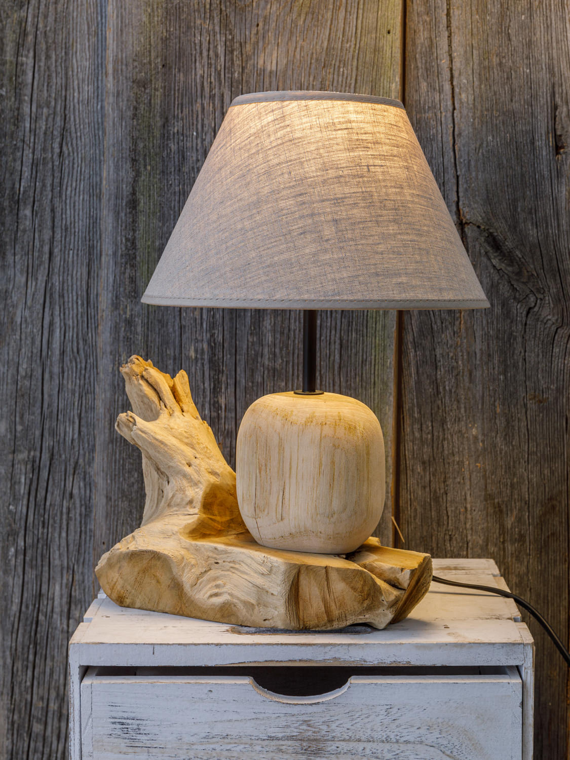 Tischlampe Treibholzwurzel