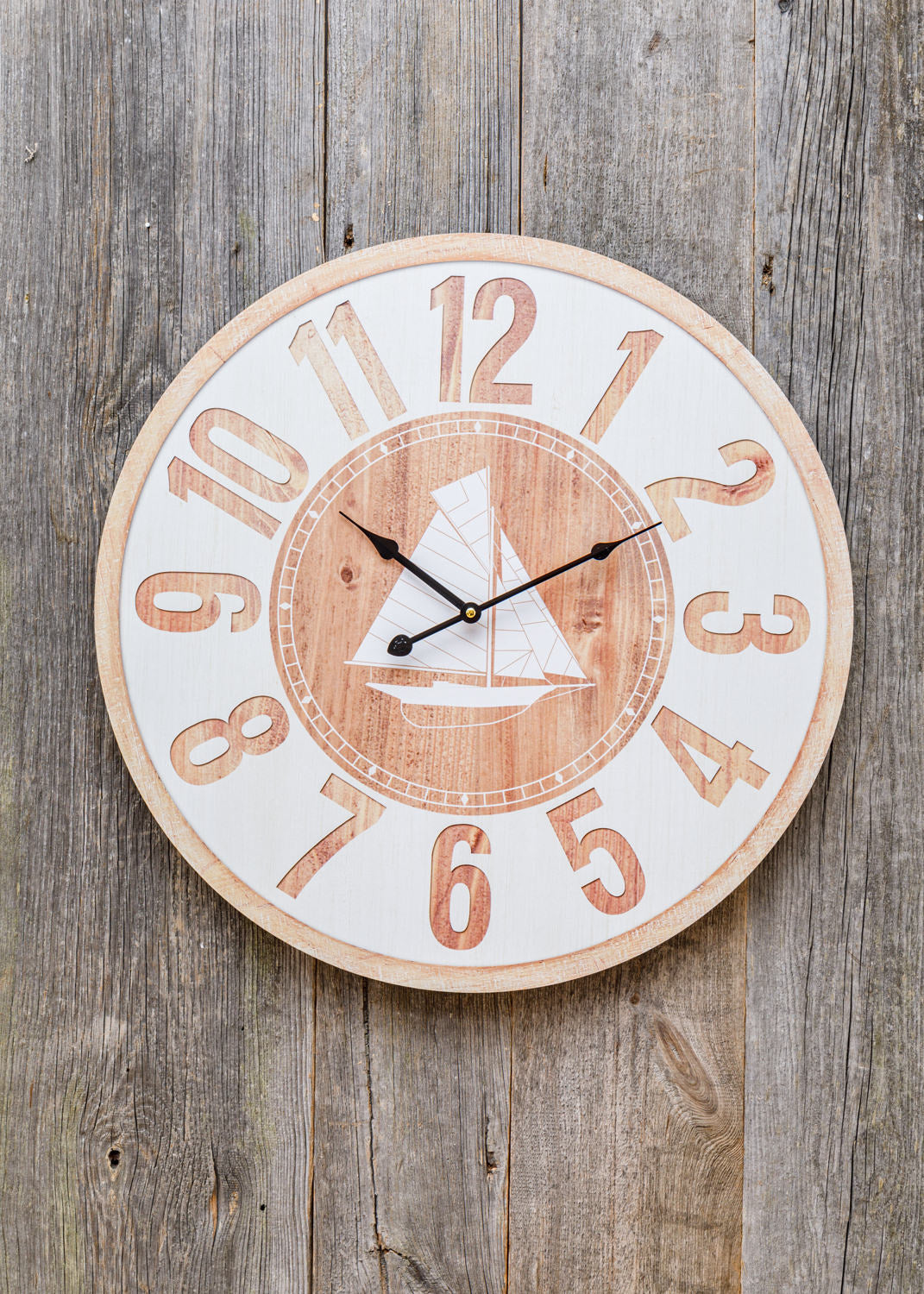 Segelboot Wanduhr