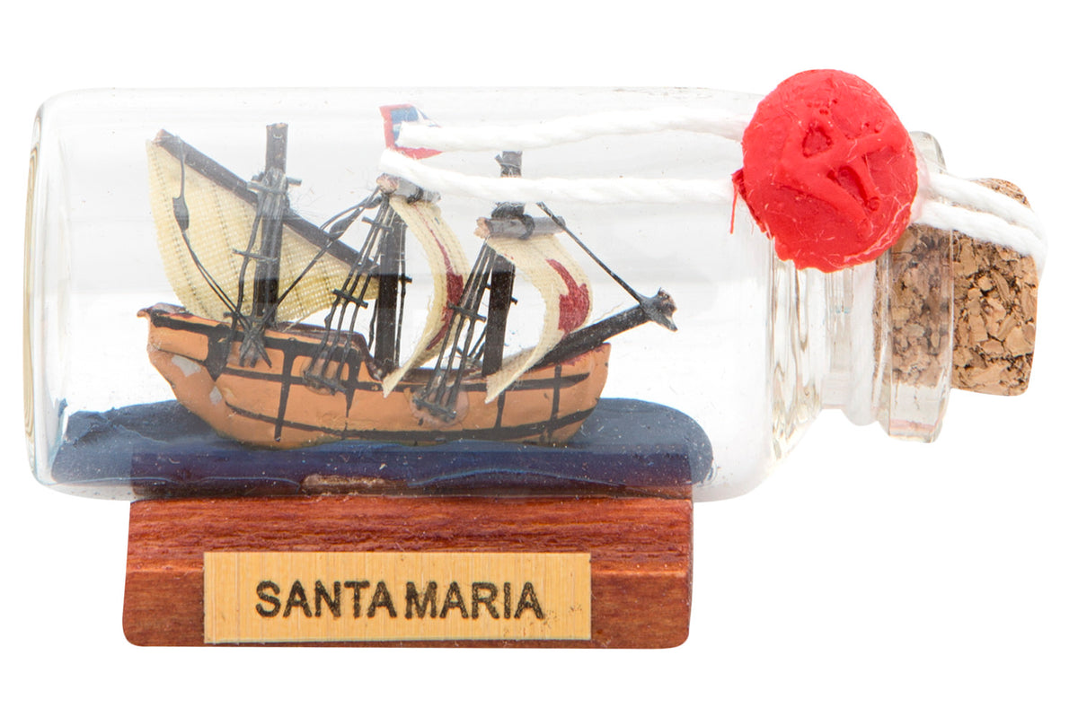 Mini Flaschenschiff Santa Maria