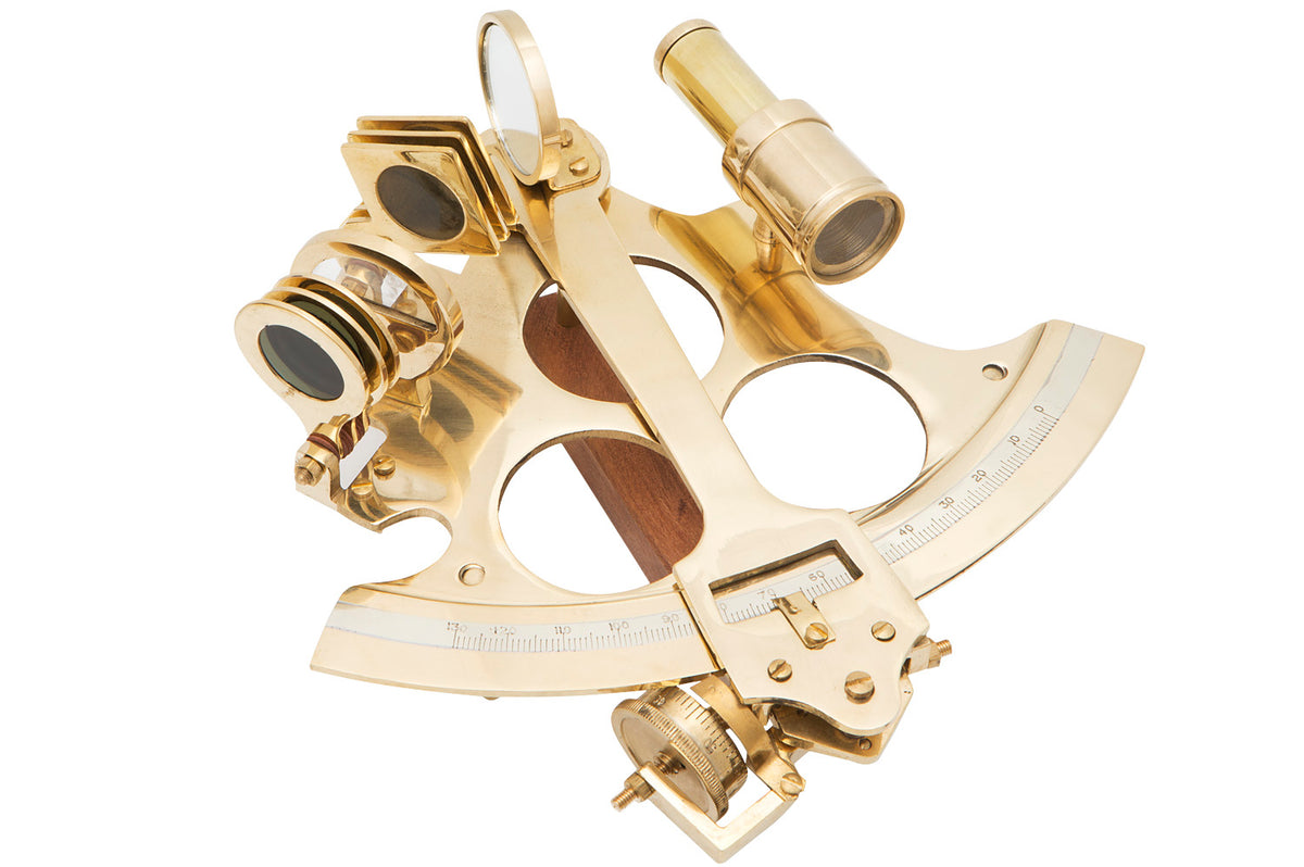 Deko Sextant Messing 12cm
