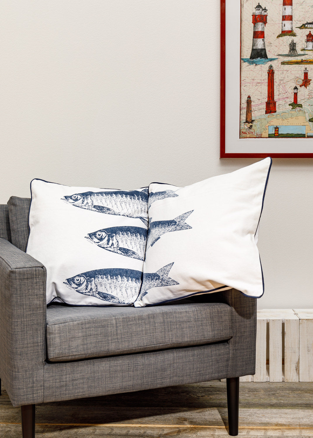 Kissen Set Fische