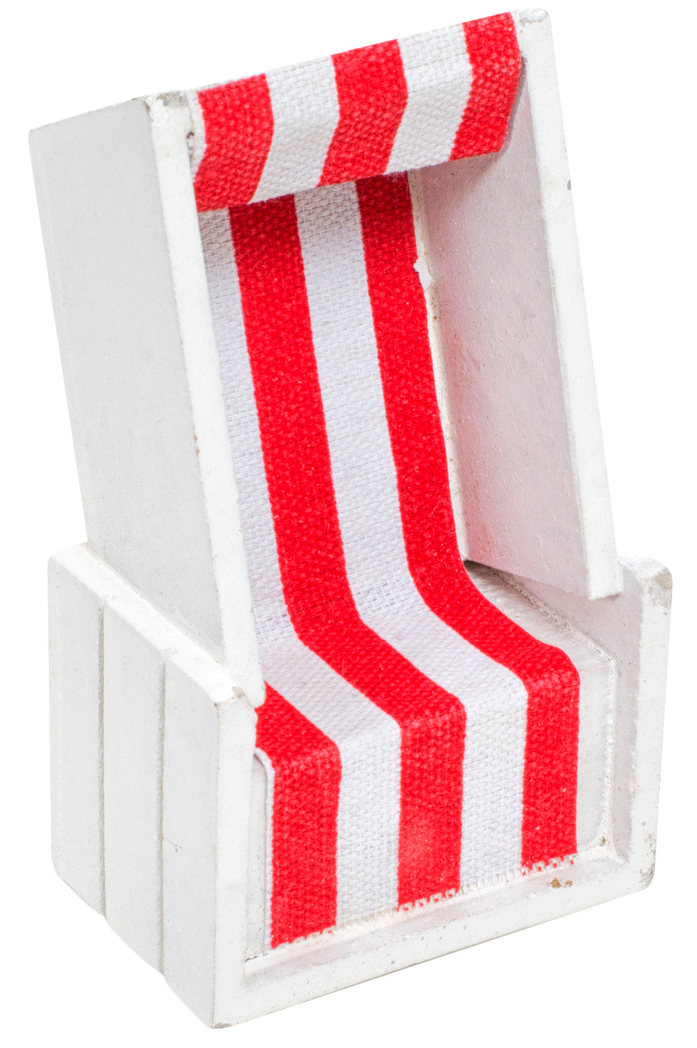 Strandkorb rot weiss 12cm