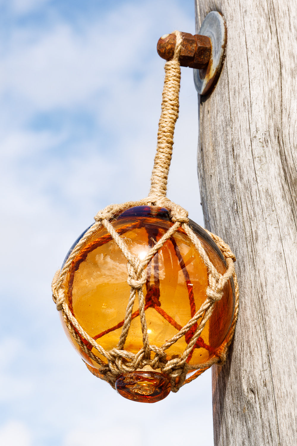 Fischerkugel orange, 12,5cm