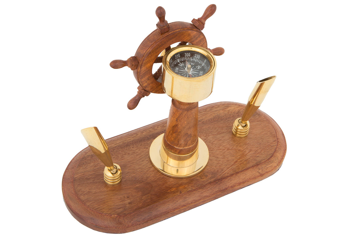Stifthalter Holz Messing Steuerstand
