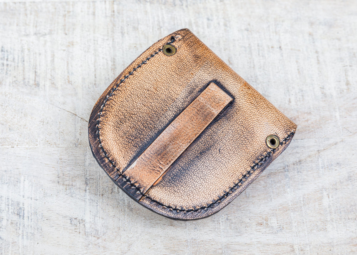 Messing Kompass Ledertasche