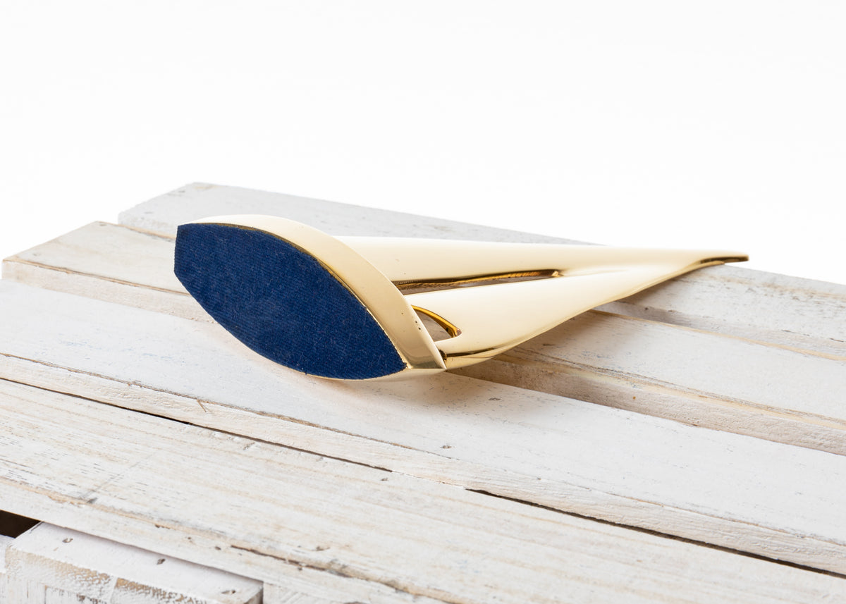 Deko Segelyacht Messing, 10cm