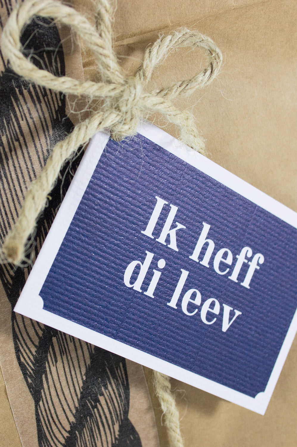 Geschenkanhänger, Ik heff di leev