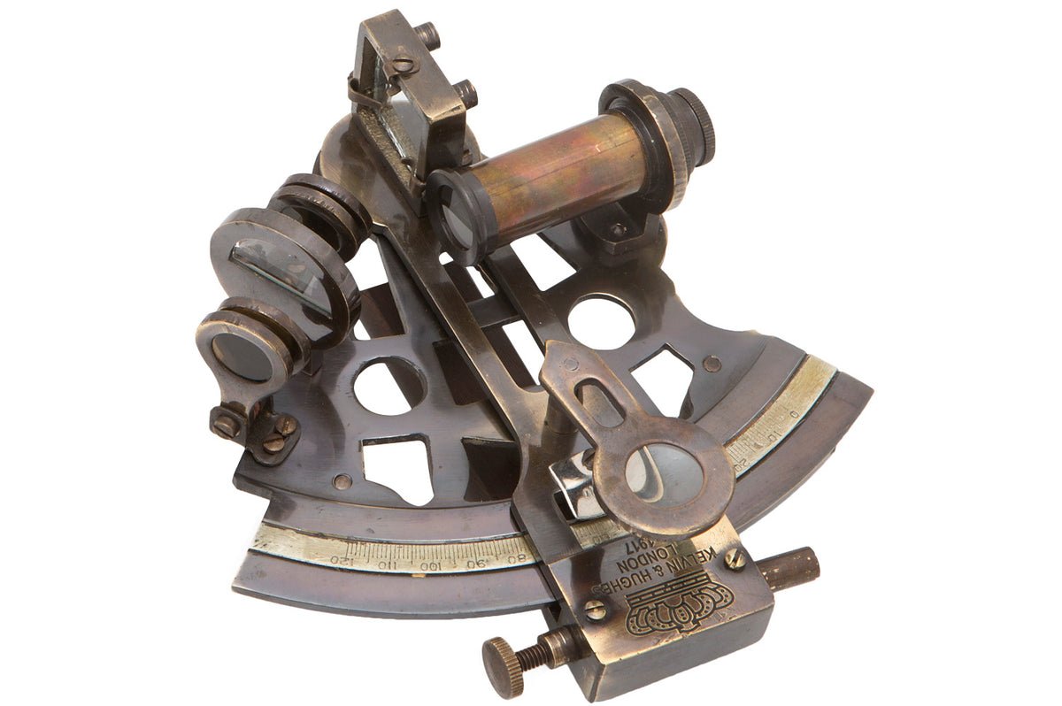 Antiker Sextant Holzbox