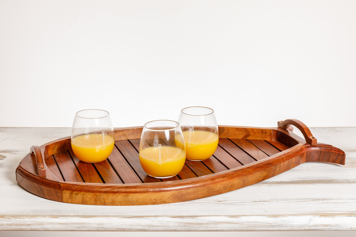 Fisch Holz Tablett groß