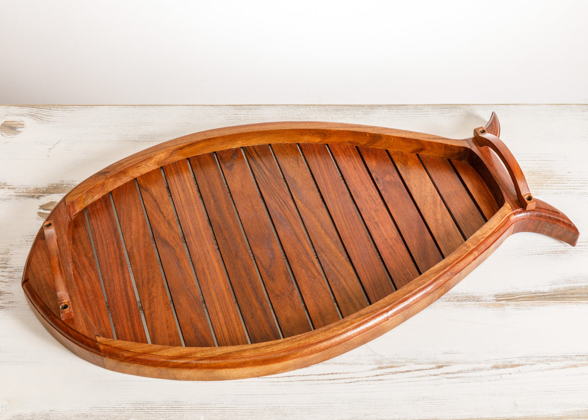 Fisch Holz Tablett groß