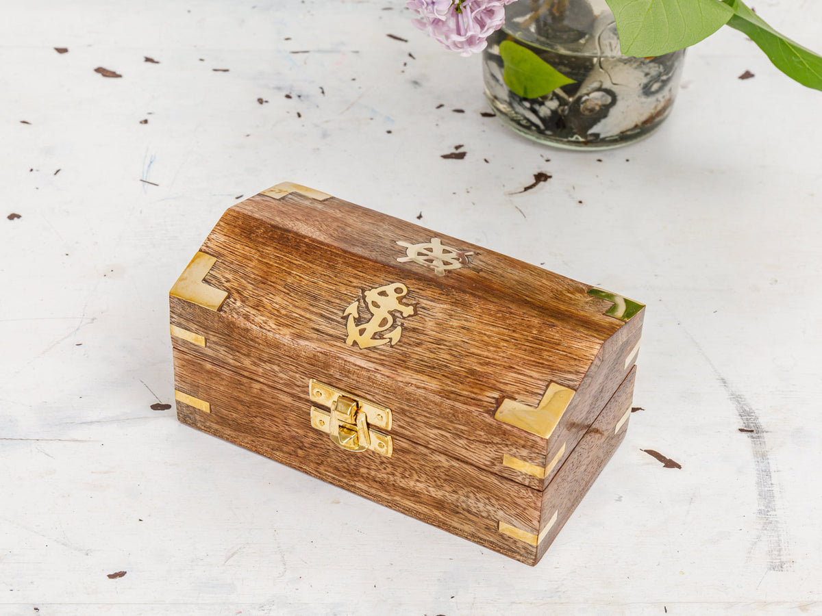 Kleine Schatzkiste Mango Holz