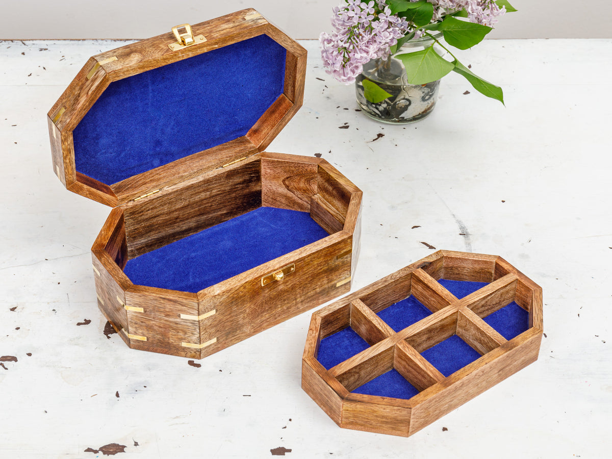 Aufbewahrungsbox, Schmuckschatulle Holz