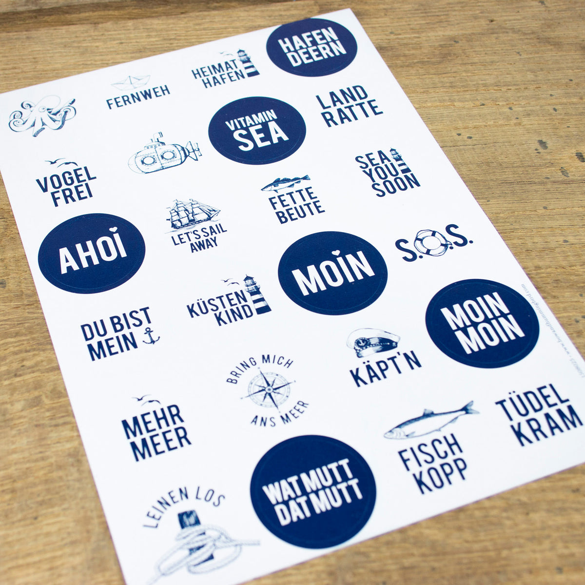 Aufkleber Lütte Sticker 2