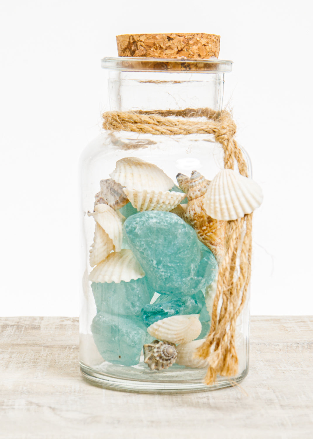 Flasche mit Muscheln