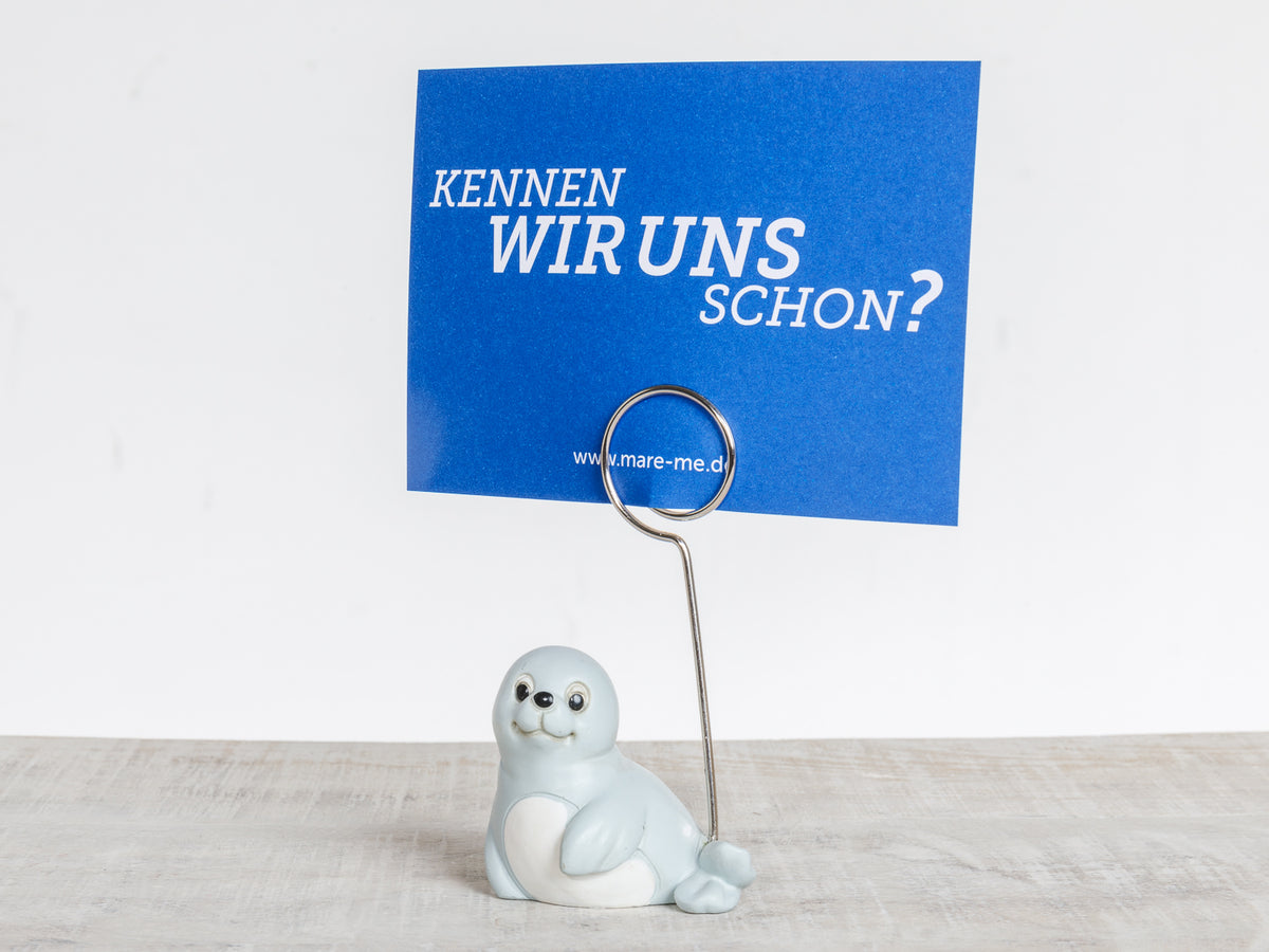 Tischkartenhalter Seehund