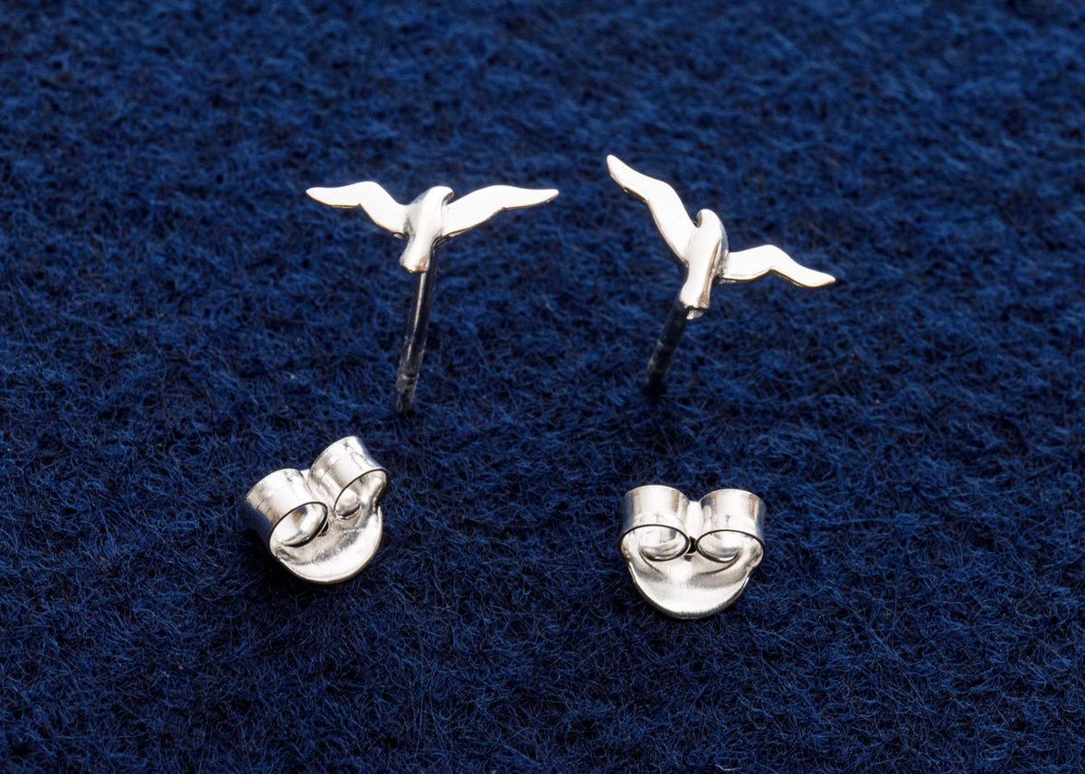 Ohrstecker Möwe silber