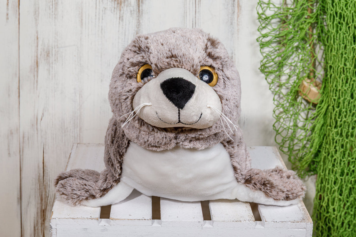 Plüschseehund braun klein