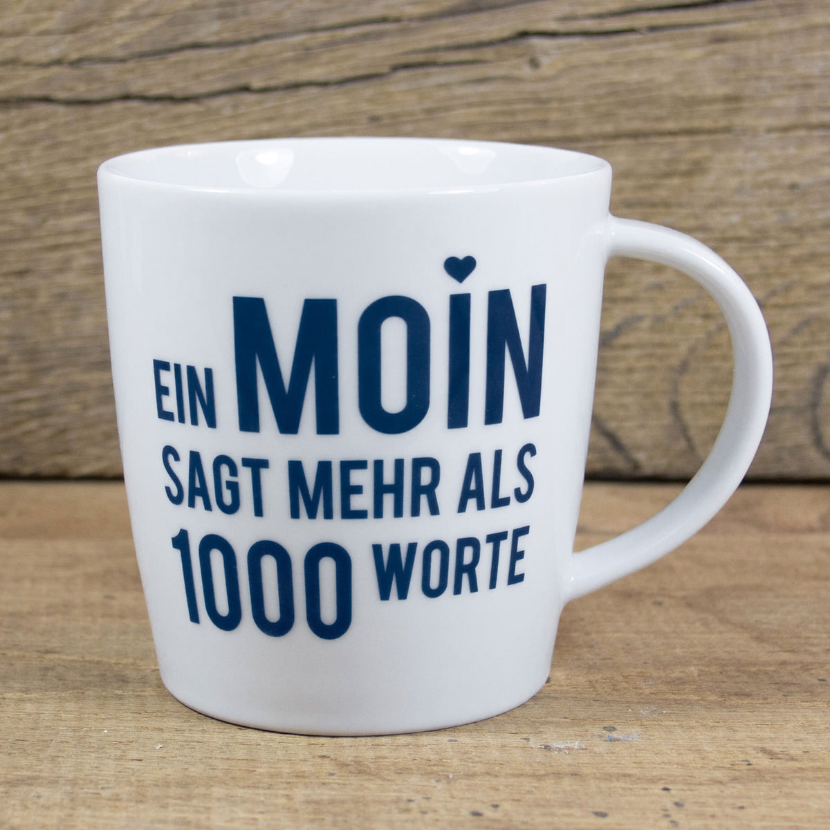 Porzellanbecher Ein Moin sagt