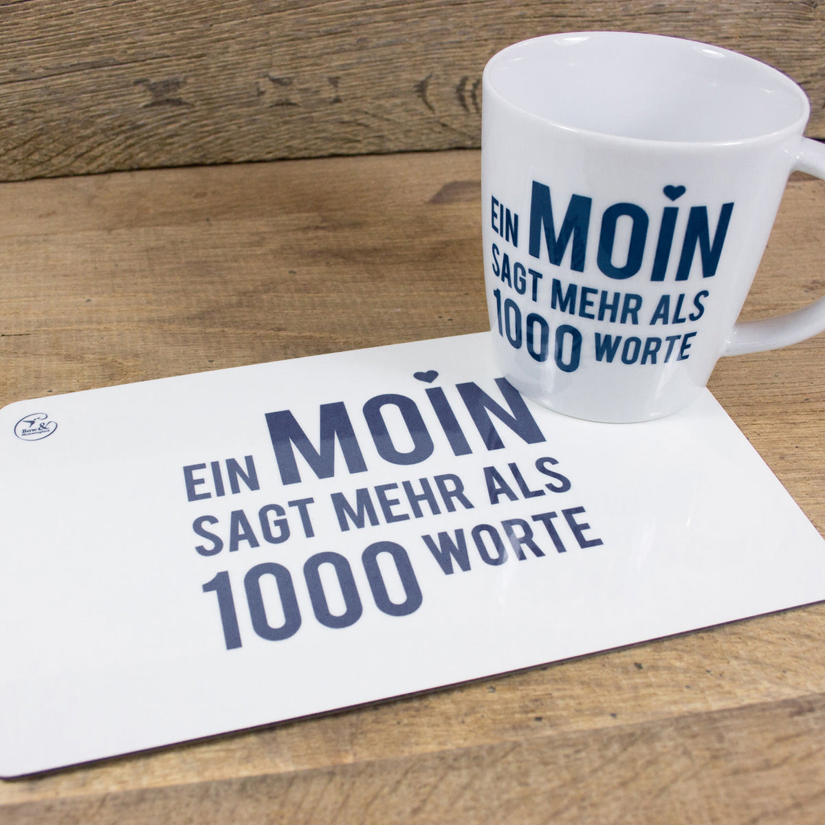 Porzellanbecher Ein Moin sagt
