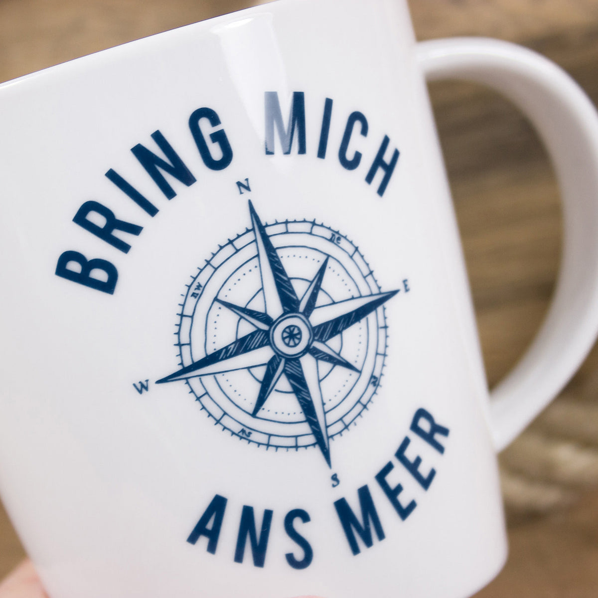 Becher Weiß Porzellan Bring mich..