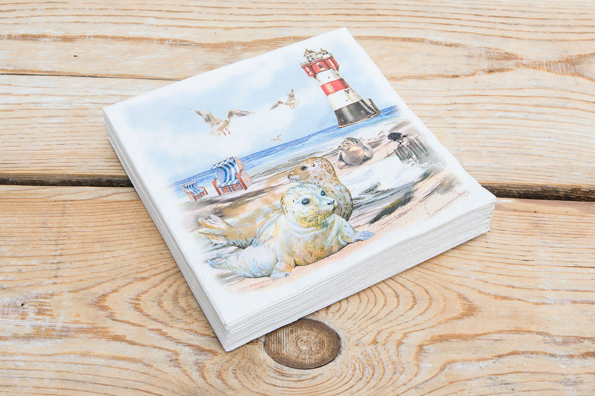 Papierserviette Roter Sand