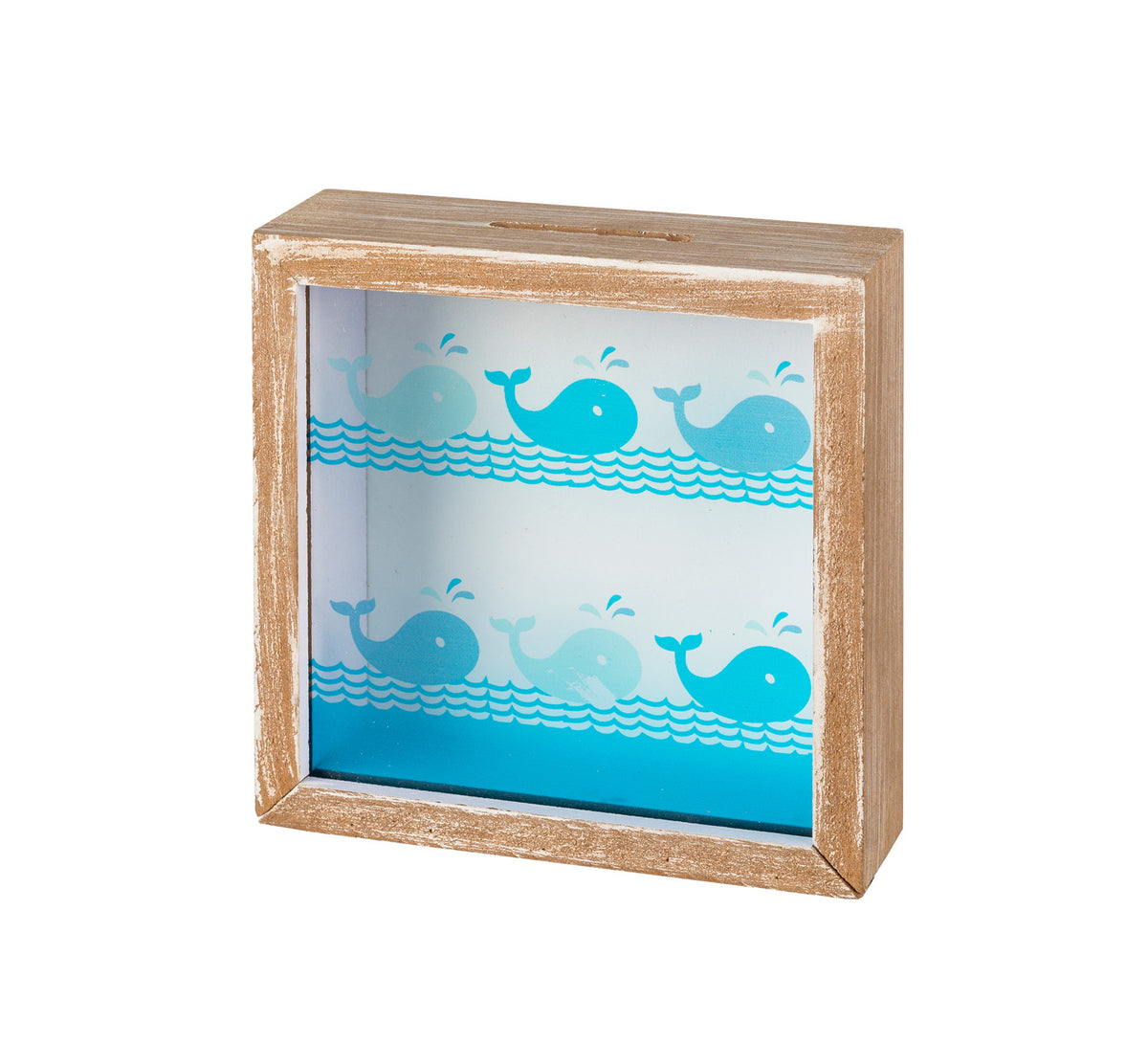 Spardose Holzbox Wal