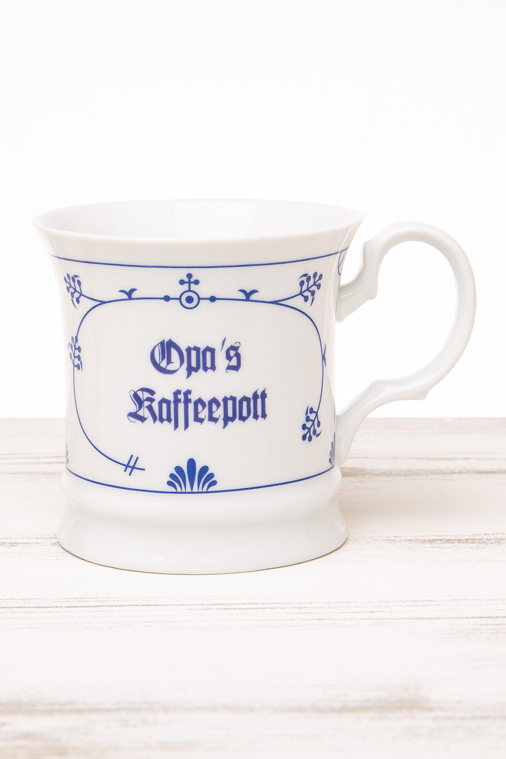 Becher indisch blau Opa