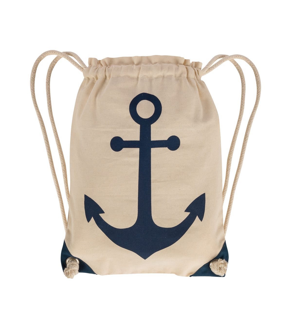 Rucksack weiß blauer Anker