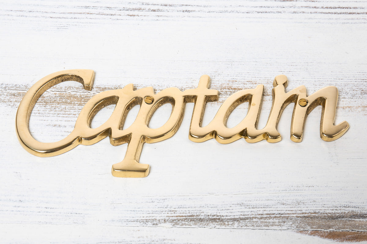 Türschild Captain