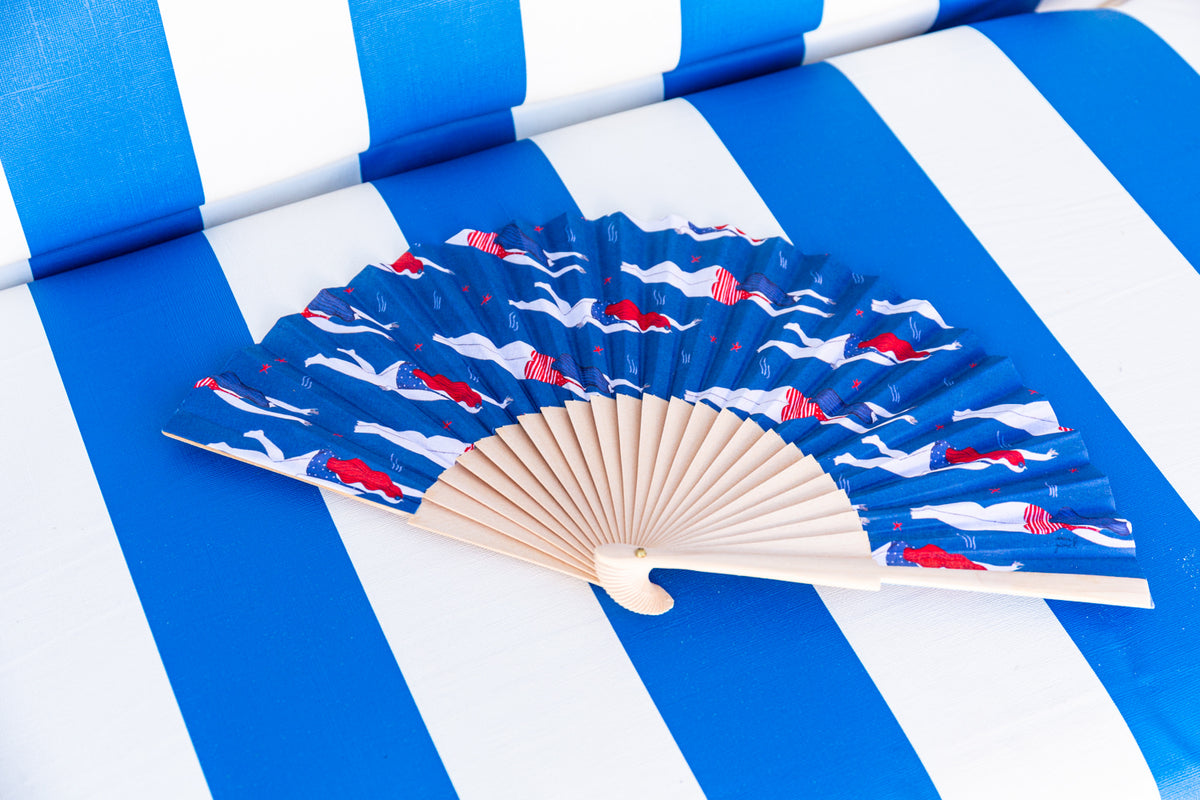 Fächer Sommer Schwimmer