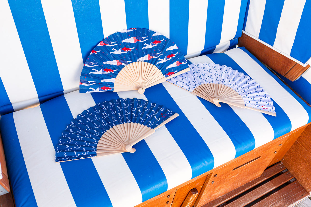 Fächer Sommer Schwimmer