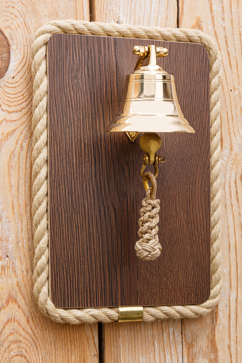 Schiffsglocke Holztafel 8cm