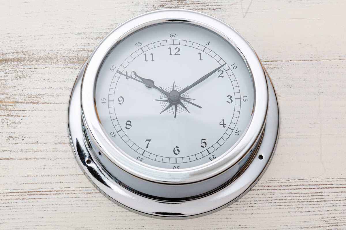 Uhr Quarzwerk klein verchromt