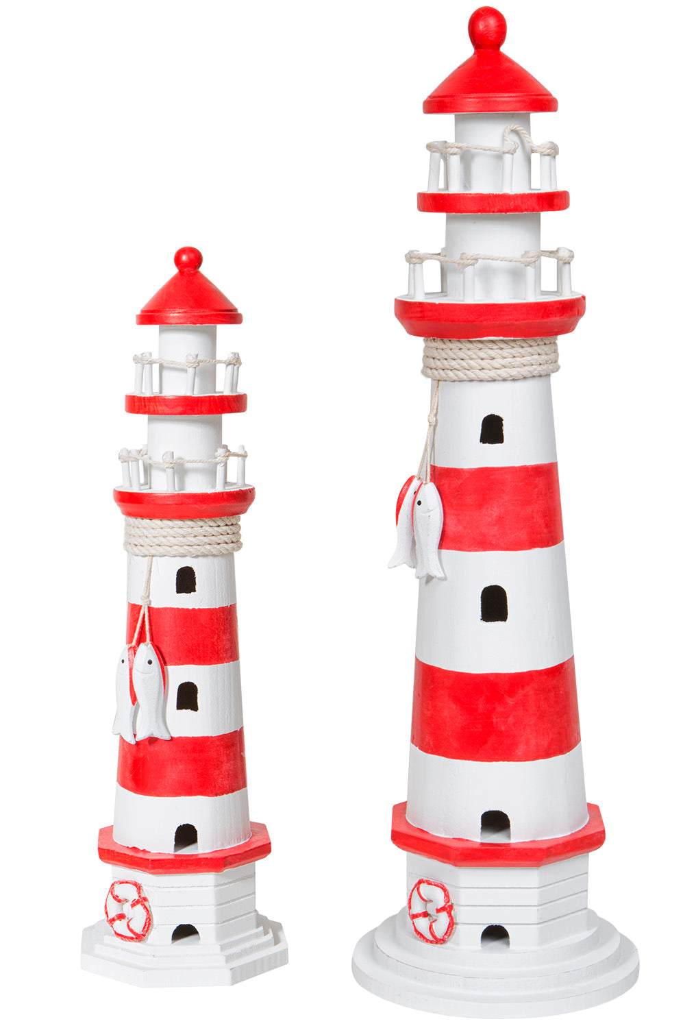 Leuchtturm, rot-weiss