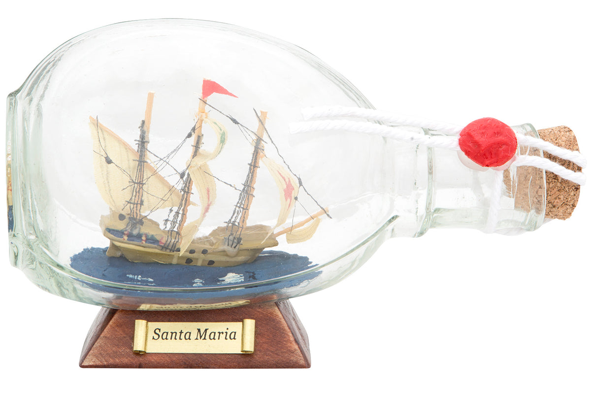 Flaschenschiff Santa Maria Dimple Flasche
