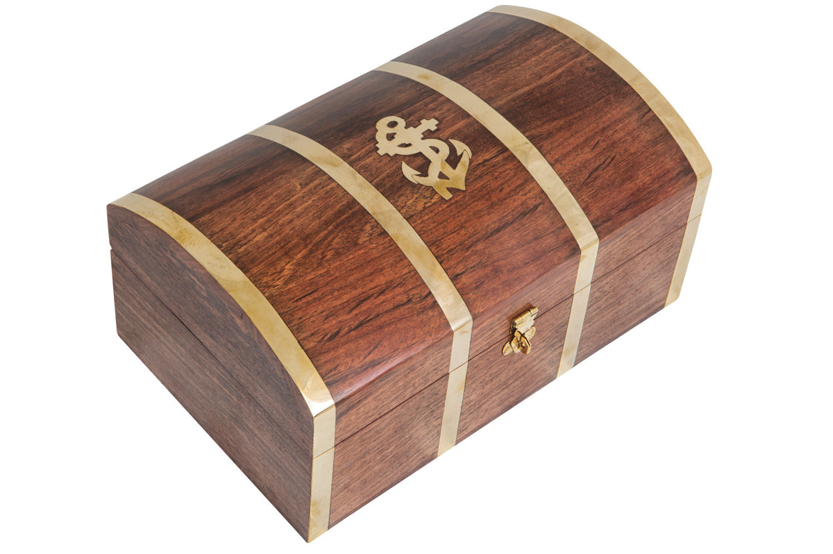 Kleine Schatztruhe Holz 26cm