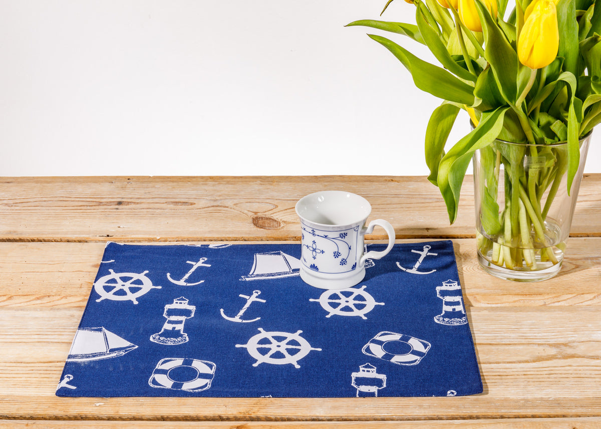 Platzset blau nautik Look
